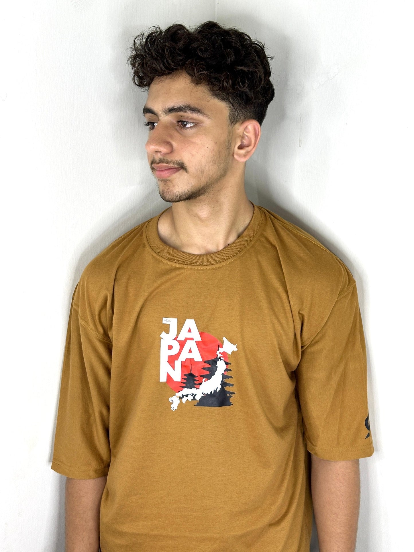 Only Akhirah — Rising Soul Oversized Drop Shoulder T-Shirt (Unisex | Brown)